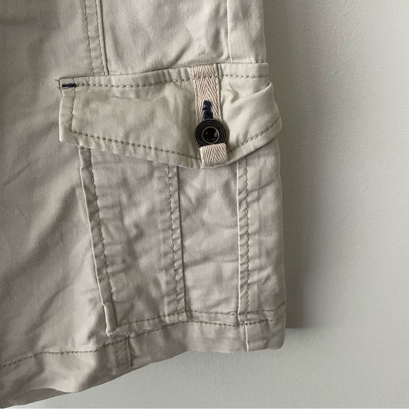 JAG Jeans Boardwalk Button Front Cargo Utility Mini Skirt Bay Twill Khaki Tan - Picture 6 of 10